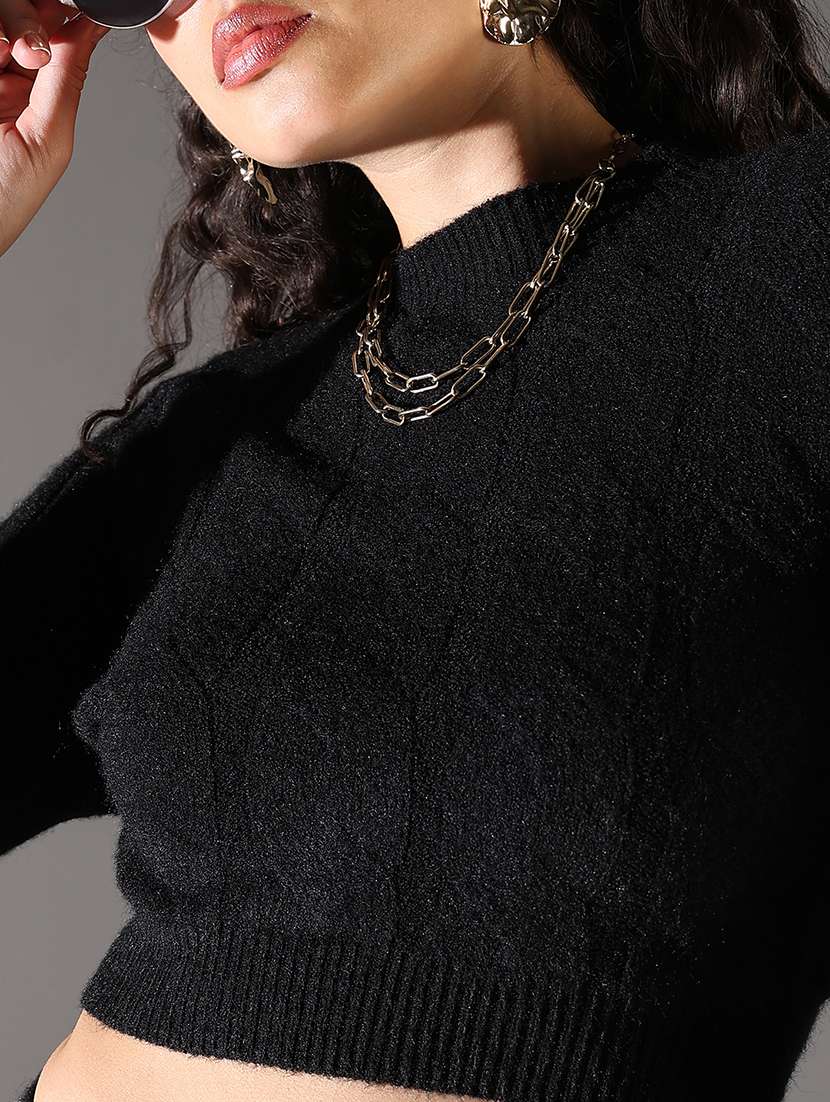 women solid top and skirt co-ord set - 21682025 -  Standard Image - 5