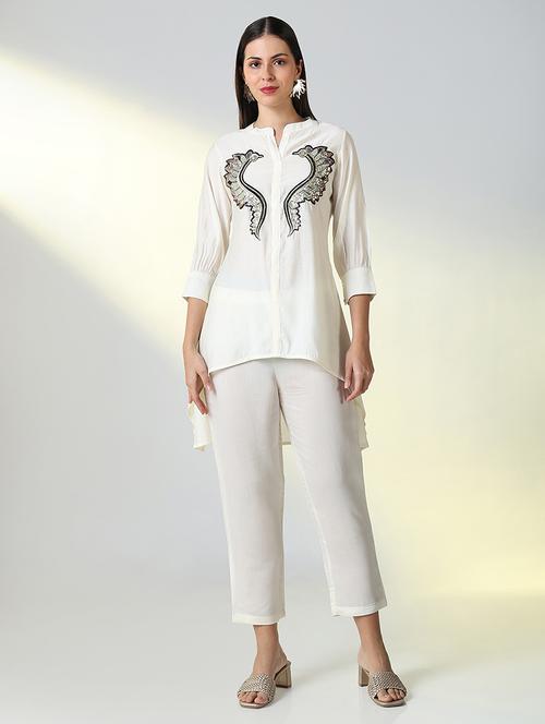 women embellished top and trouser co-ords set - 21682029 -  Standard Image - 0