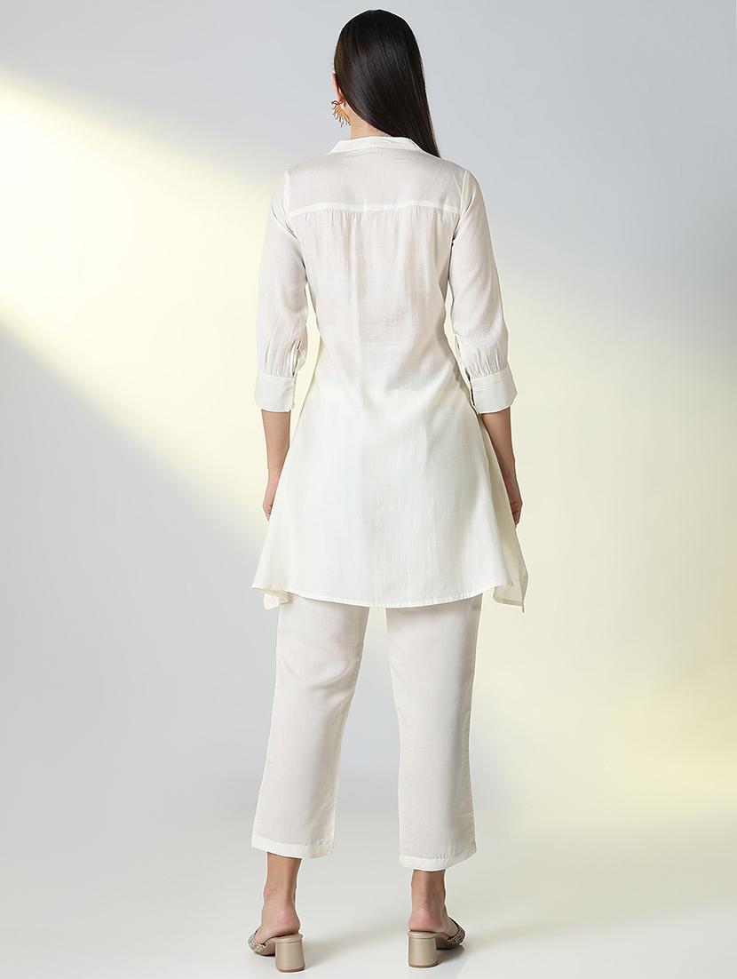 women embellished top and trouser co-ords set - 21682029 - Standard Image - 3