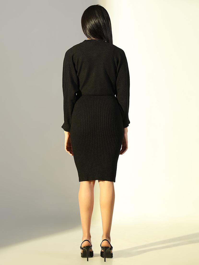 women embellished winter wear dress with pullover - 21682045 - Standard Image - 3