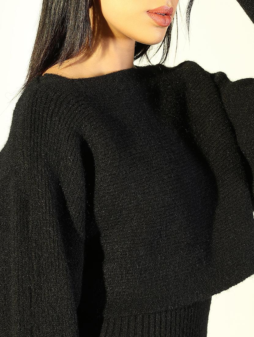 women solid winter wear bodycon dress with pullover - 21682072 - Standard Image - 5