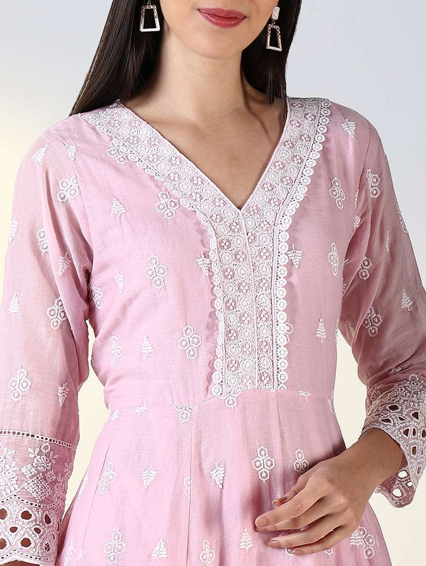 women embroidered kurta pant set with dupatta - 21682203 -  Standard Image - 5