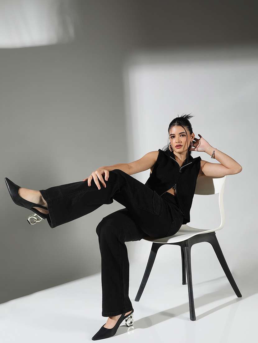 women solid hooded neck regular top - 21682274 -  Standard Image - 5