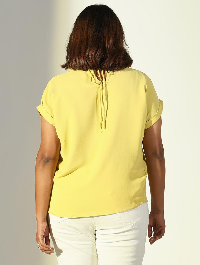 women plus size solid collared top - 21682280 - Standard Image - 3
