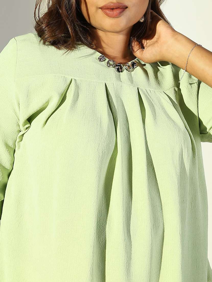 women plus size solid regular top - 21682281 -  Standard Image - 5