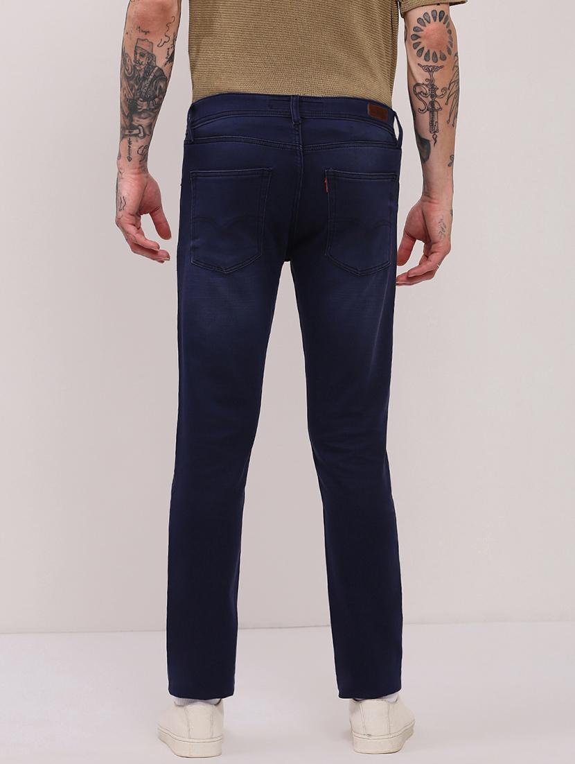 men low rise slim fit plain jeans - 21682338 - Standard Image - 3