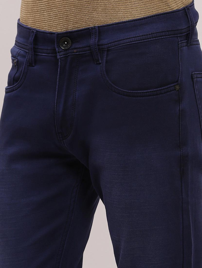 men low rise slim fit plain jeans - 21682338 - Standard Image - 5