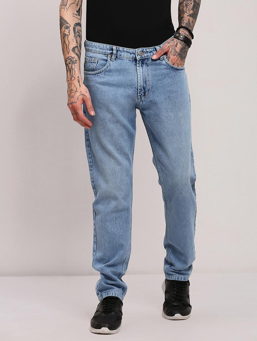 men low rise slim fit plain jeans - 21682342 - Zoom Image - 0