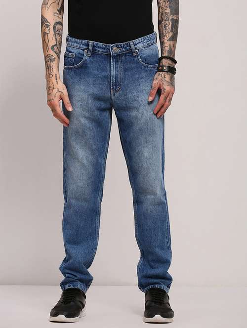 men low rise slim fit plain jeans - 21682344 -  Standard Image - 0