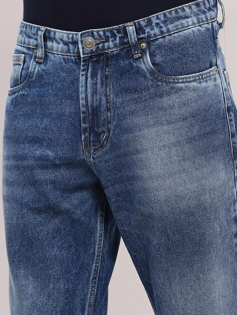 men low rise slim fit plain jeans - 21682345 -  Standard Image - 5