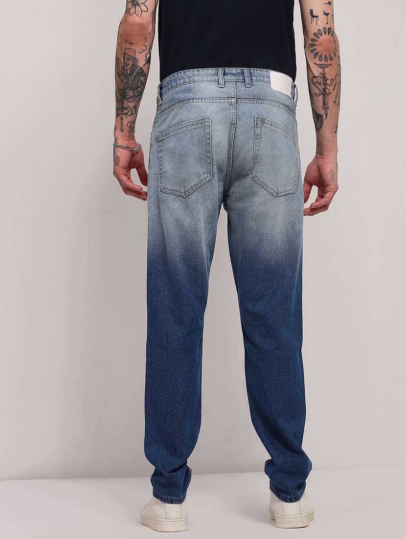 men low rise slim fit washed jeans - 21682347 -  Standard Image - 3