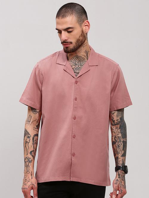 men short sleeves solid casual shirt - 21682382 -  Standard Image - 0