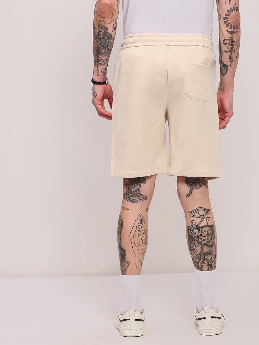 men mid rise solid shorts - 21682399 - Standard Image - 3
