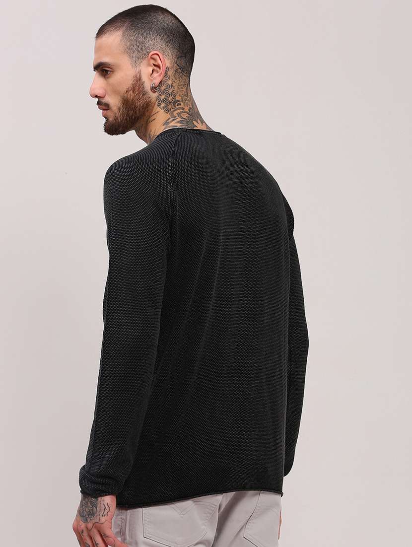 men long sleeves plain pullover - 21682406 -  Standard Image - 3