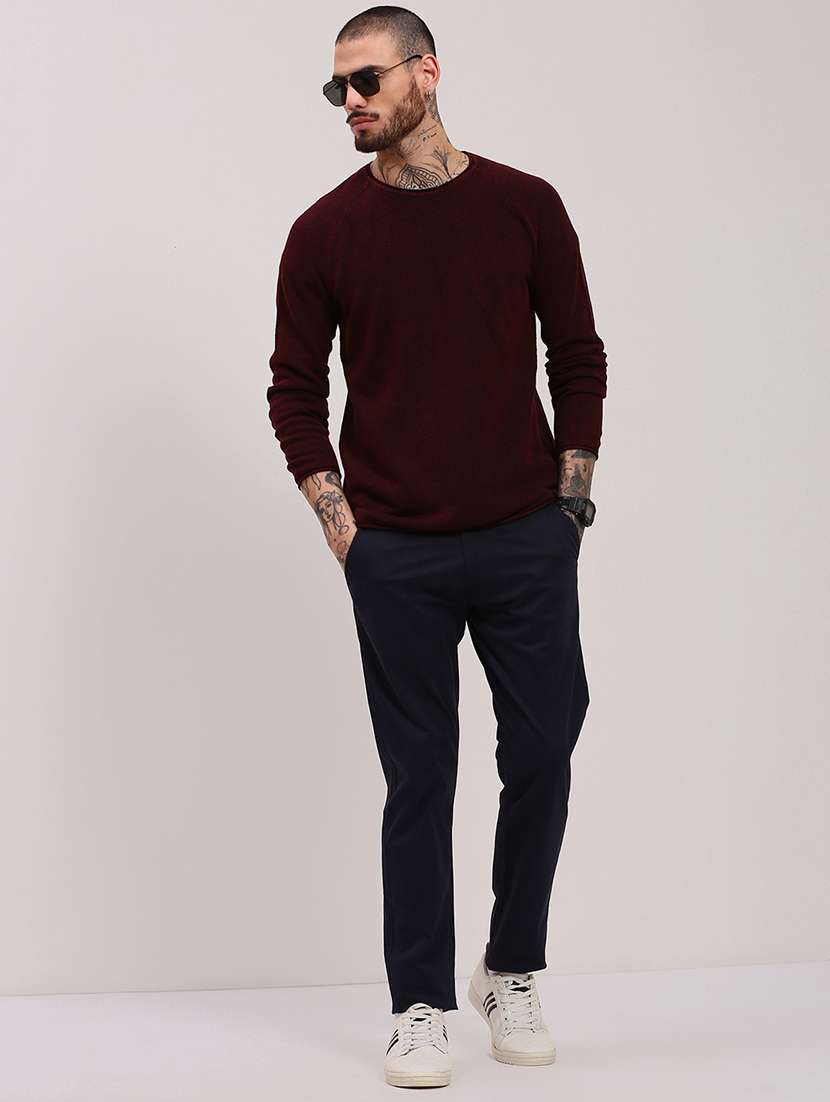 men long sleeves plain pullover - 21682411 -  Standard Image - 3