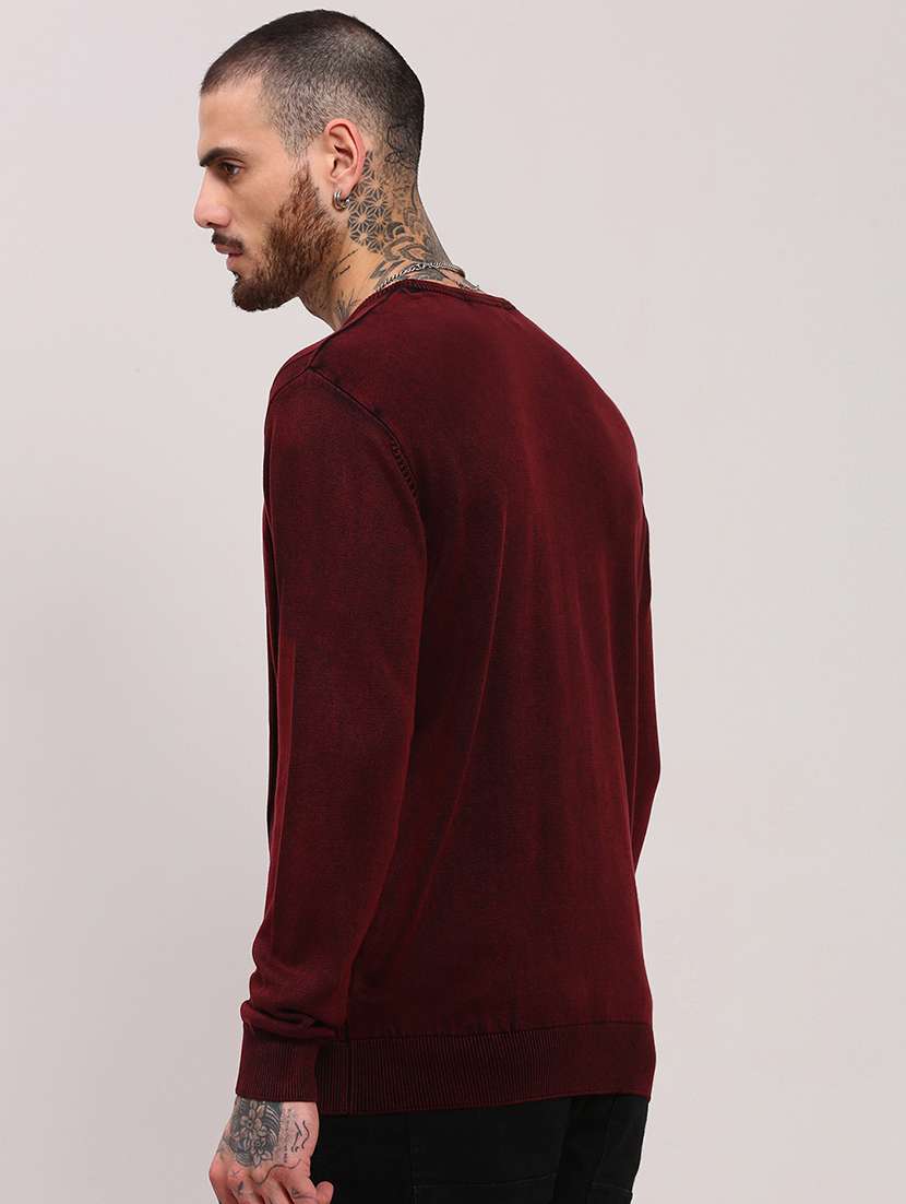 men long sleeves plain pullover - 21682412 -  Standard Image - 3