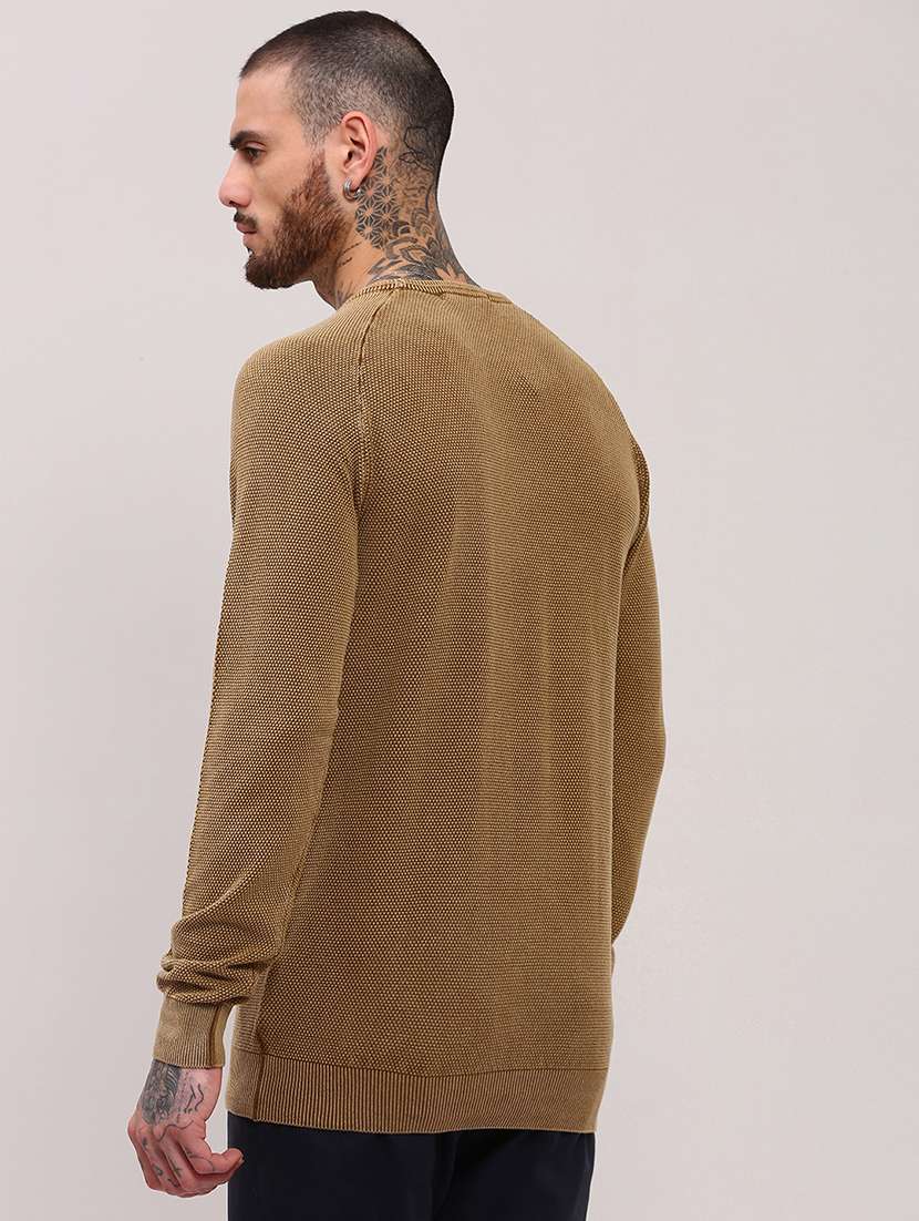 men long sleeves plain pullover - 21682414 -  Standard Image - 3