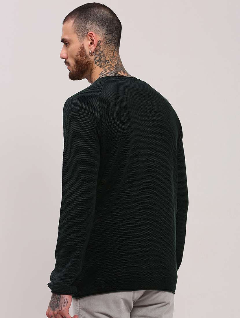 men long sleeves plain pullover - 21682416 -  Standard Image - 3