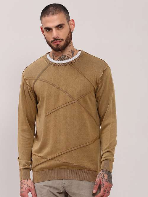 men long sleeves plain pullover - 21682417 -  Standard Image - 0