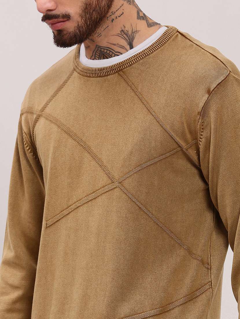 men long sleeves plain pullover - 21682417 -  Standard Image - 5
