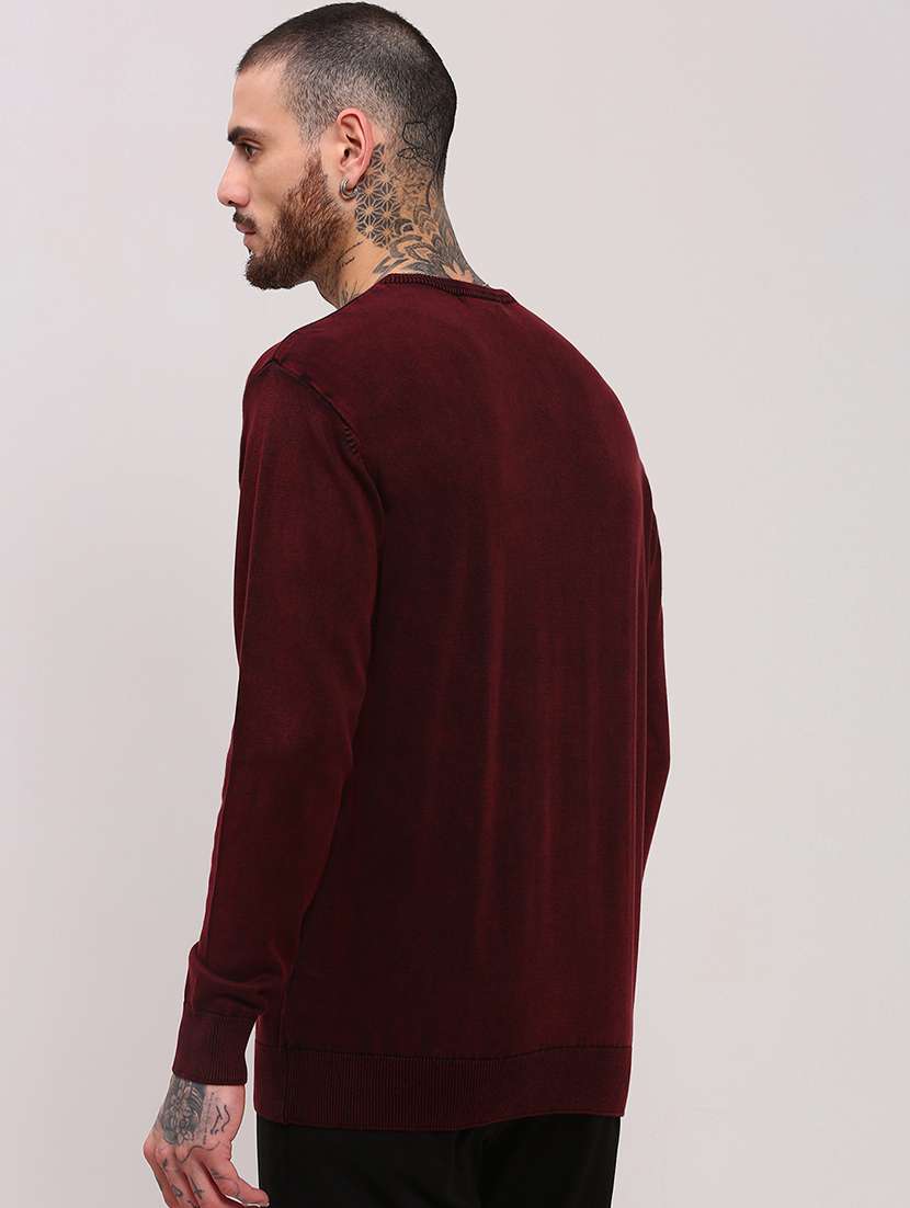 men long sleeves plain pullover - 21682418 -  Standard Image - 3