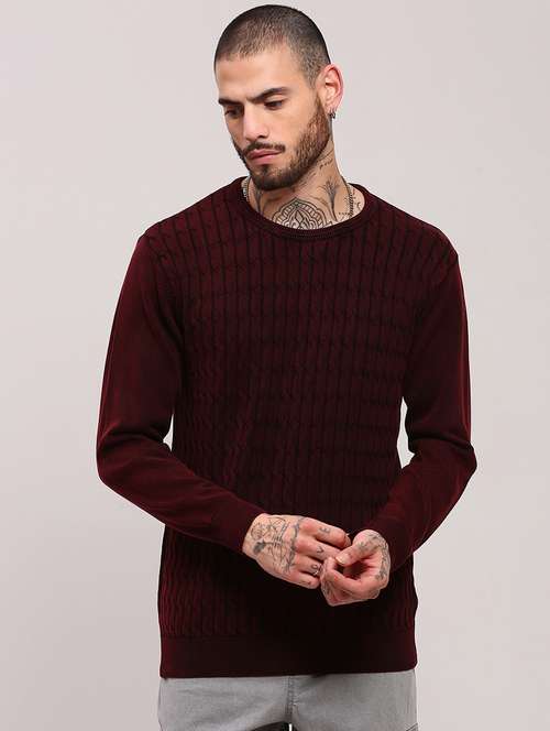 men long sleeves plain pullover - 21682419 - Standard Image - 0