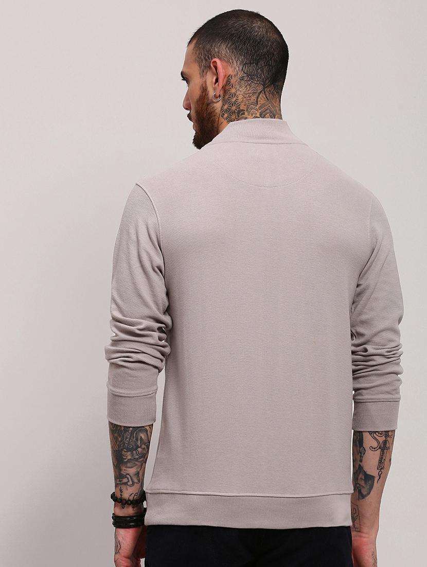 men long sleeves plain pullover - 21682423 - Standard Image - 3