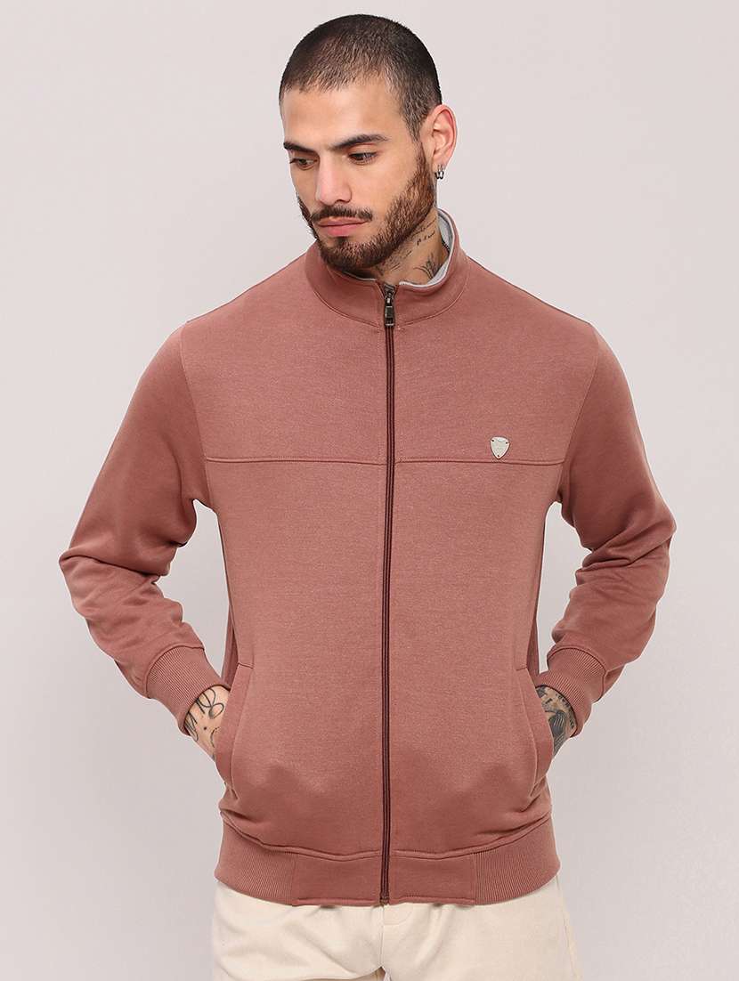 men long sleeves plain sweatshirt - 21682432 -  Zoom Image - 0