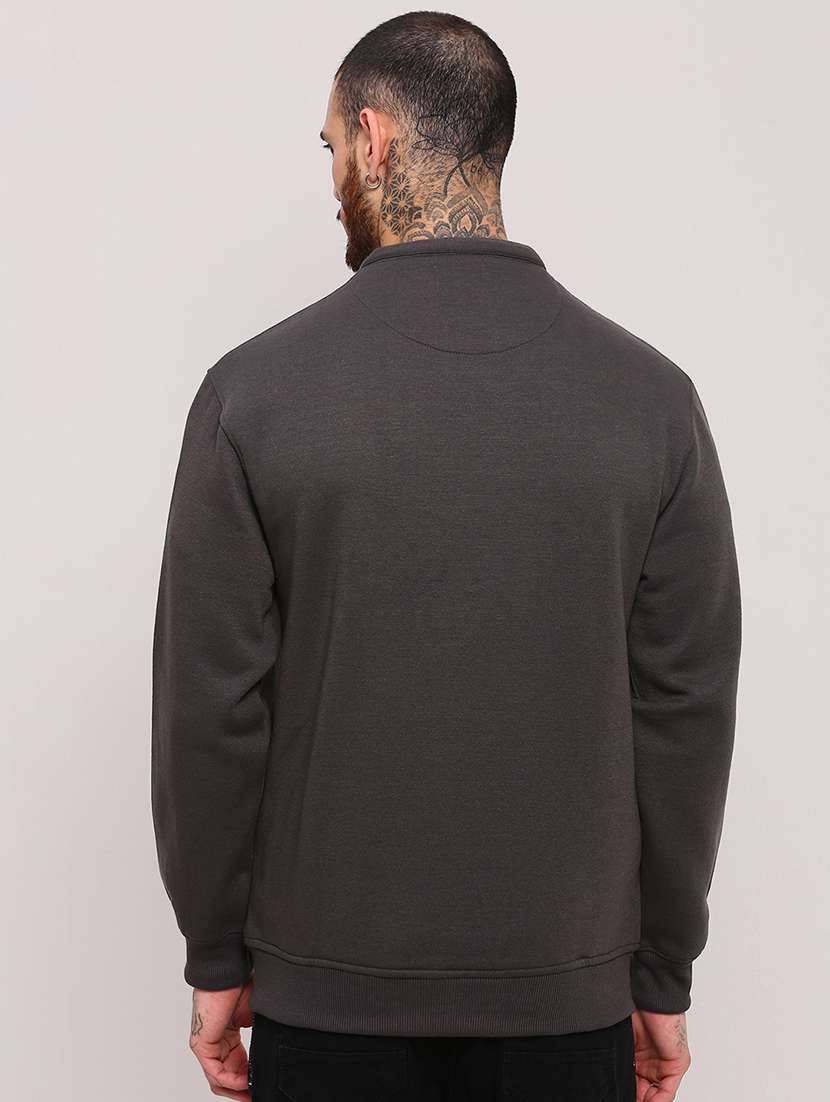 men long sleeves plain sweatshirt - 21682435 -  Standard Image - 3