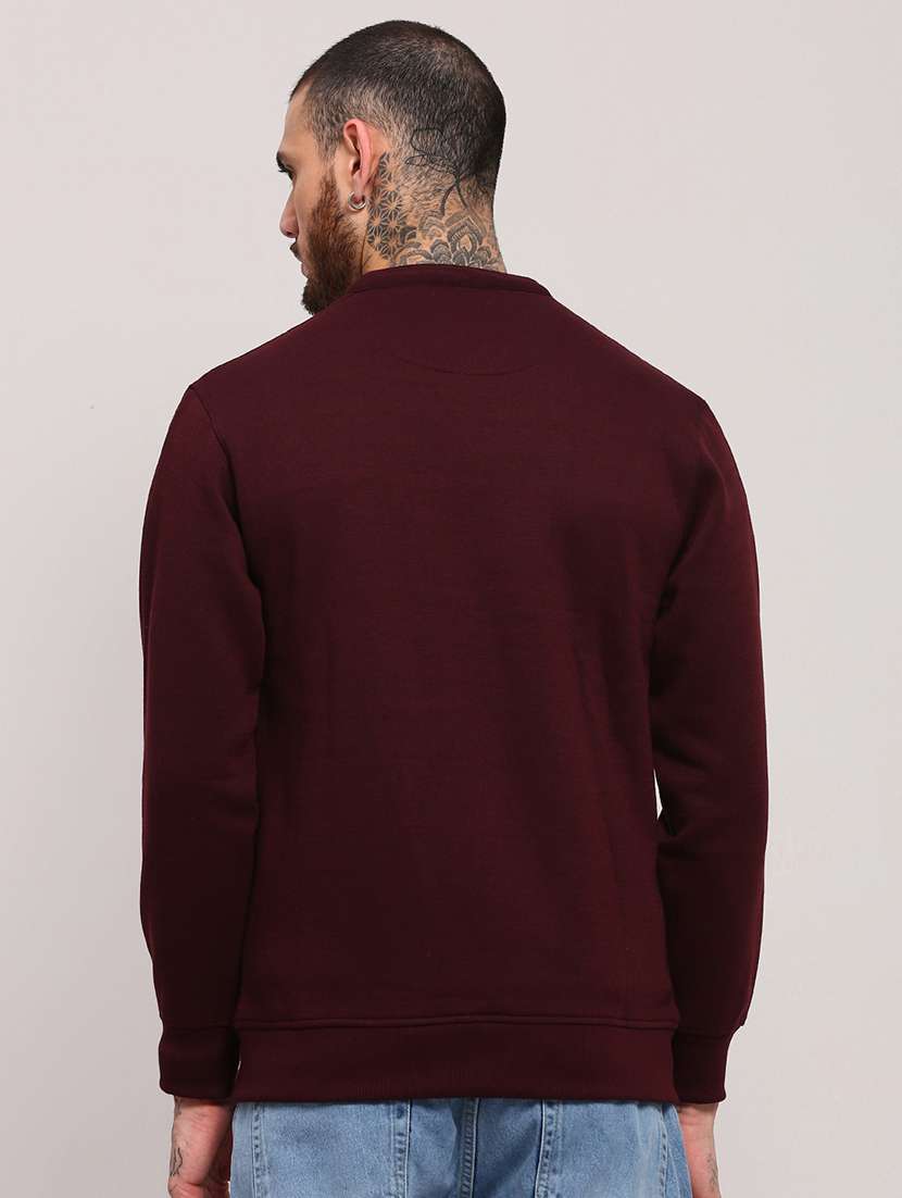 men long sleeves plain sweatshirt - 21682438 - Standard Image - 3