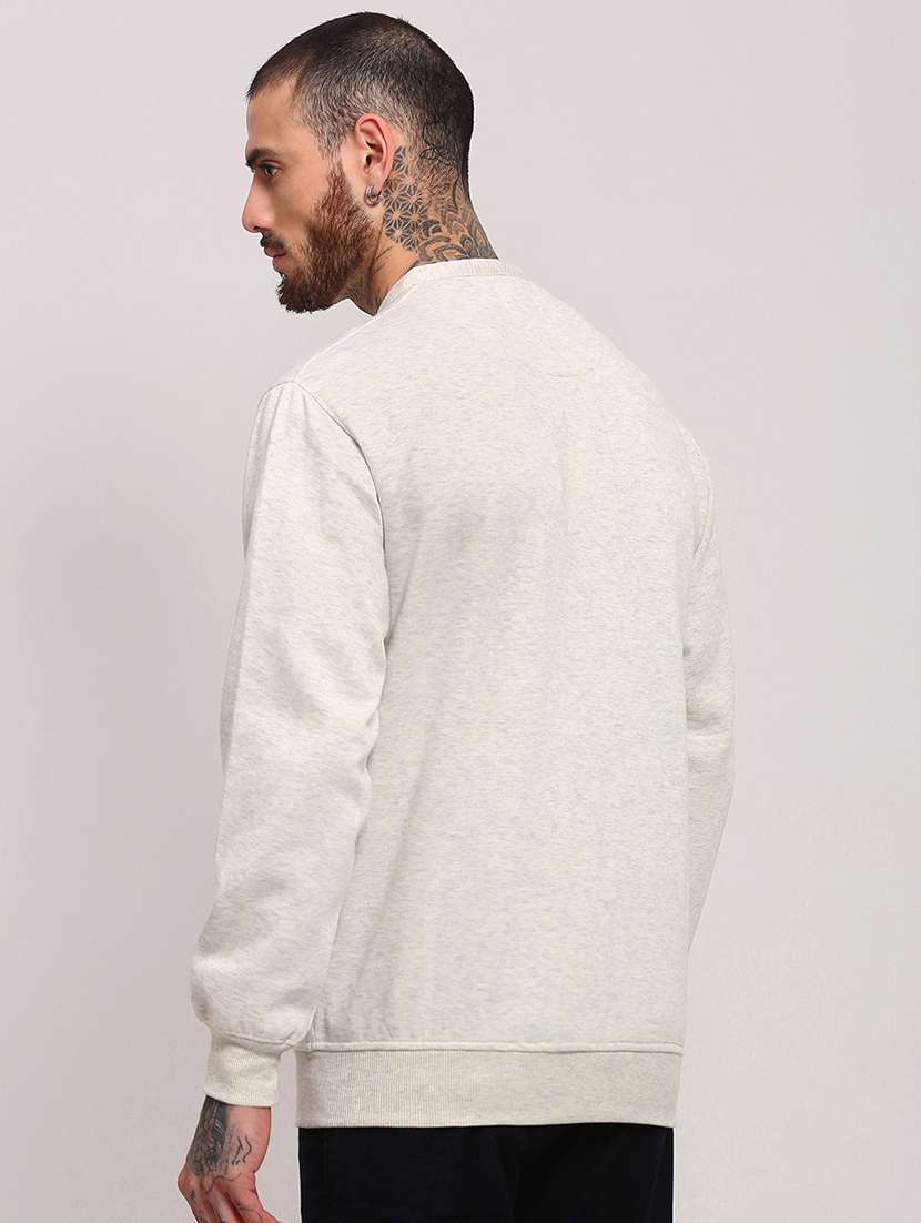 men long sleeves plain sweatshirt - 21682439 - Standard Image - 3