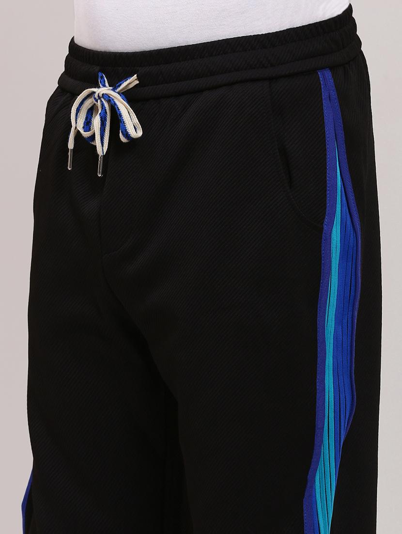 men mid rise side taped joggers - 21682441 - Standard Image - 5