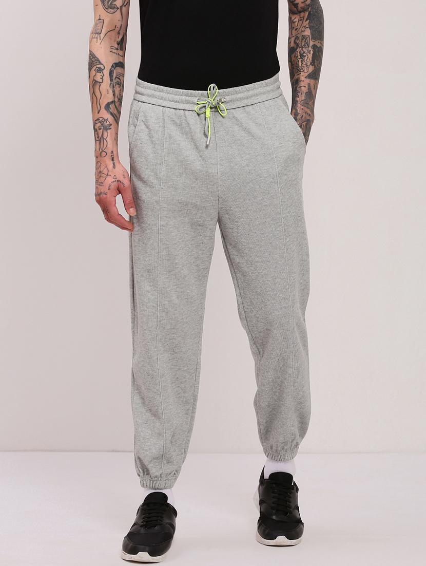 men mid rise solid joggers - 21682442 - Zoom Image - 0