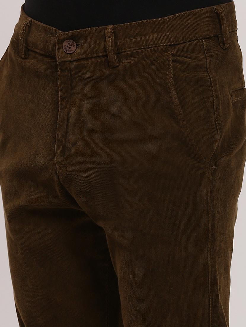 men low rise solid cordurory trouser - 21682447 - Standard Image - 5