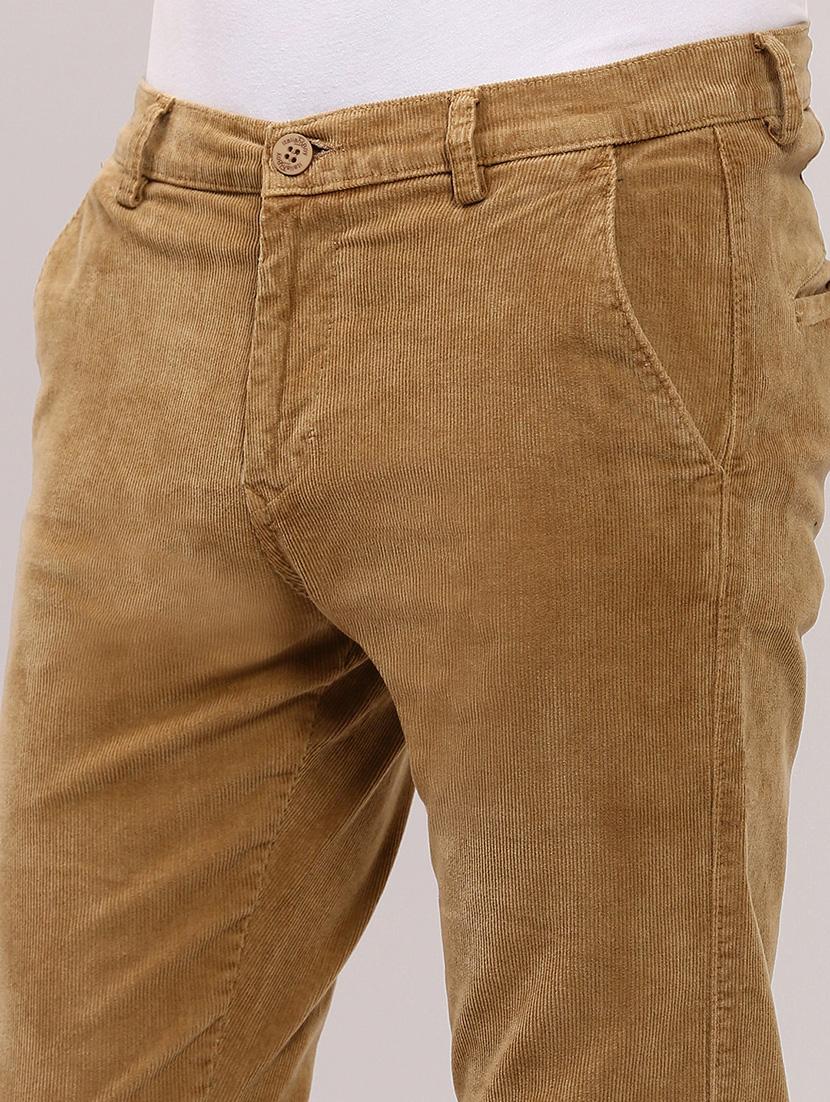men low rise solid cordurory trouser - 21682448 - Standard Image - 5