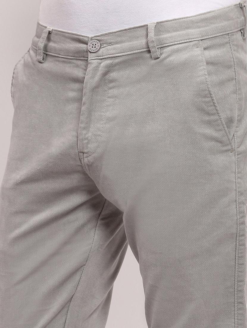 men low rise solid chinos - 21682449 - Standard Image - 5