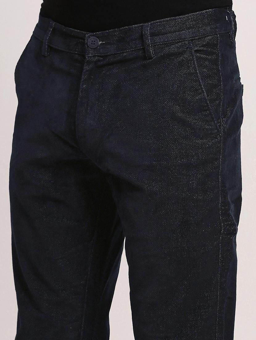 men low rise solid chinos - 21682453 - Standard Image - 5