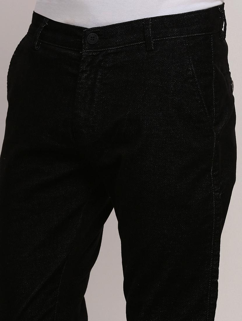 men low rise solid chinos - 21682455 - Standard Image - 5