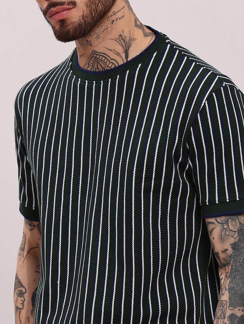 men short sleeves striped t-shirt - 21682470 - Standard Image - 5