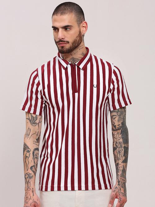 men short sleeves striped polo t-shirt - 21682472 -  Standard Image - 0