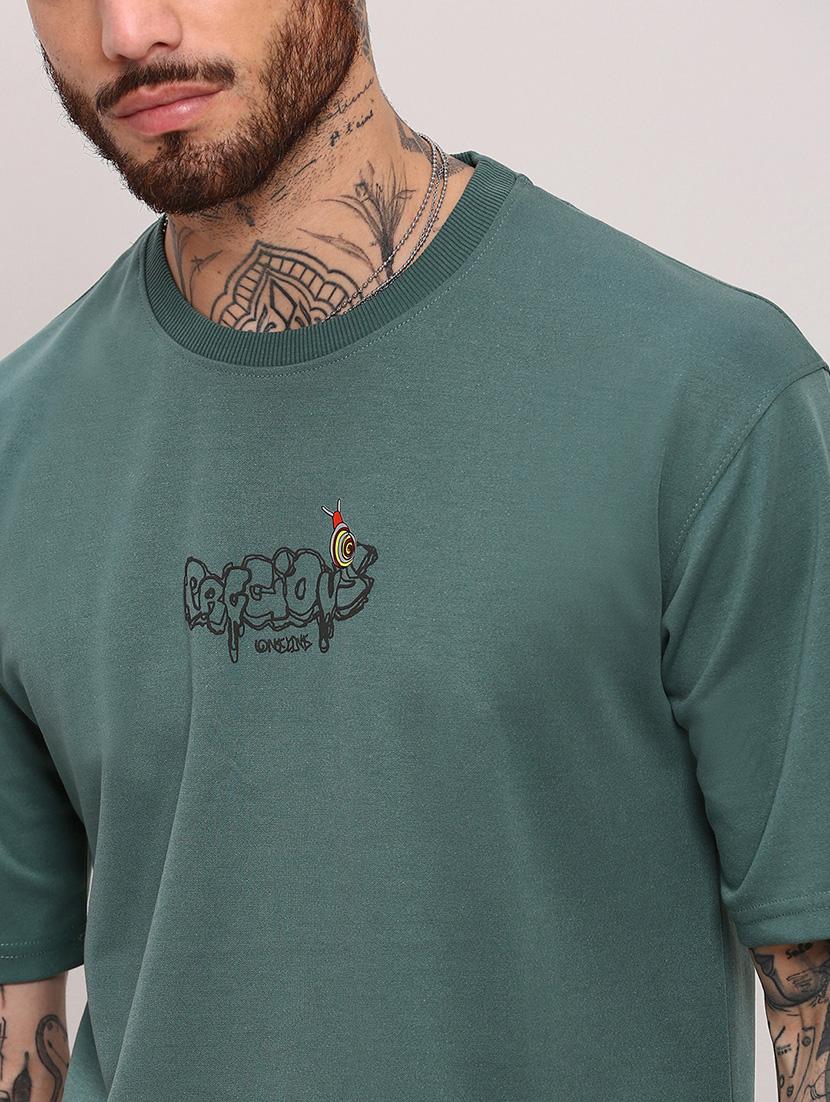 men round neck front & back print t-shirt - 21682477 - Standard Image - 5
