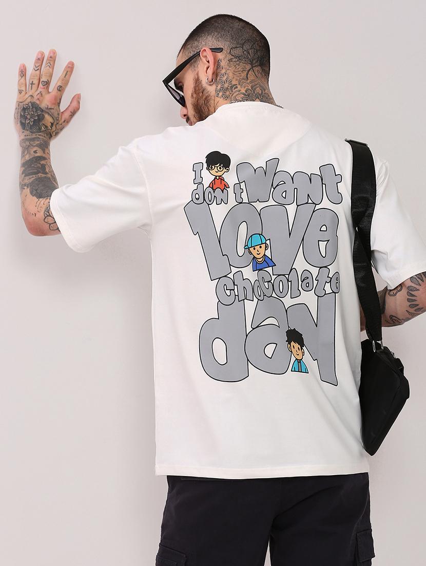 men round neck front & back print t-shirt - 21682489 - Standard Image - 3