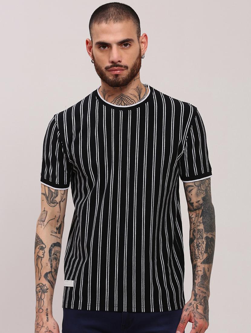 men short sleeves striped t-shirt - 21682491 - Zoom Image - 0