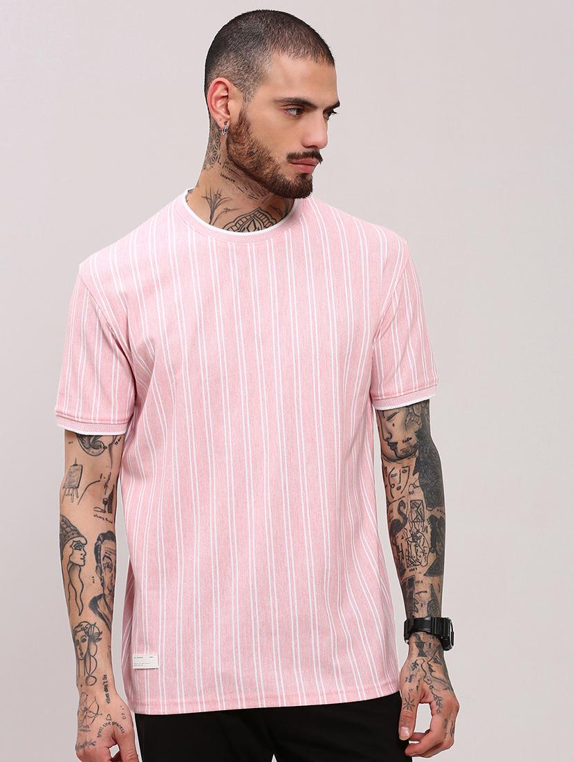 men short sleeves striped t-shirt - 21682494 -  Zoom Image - 0
