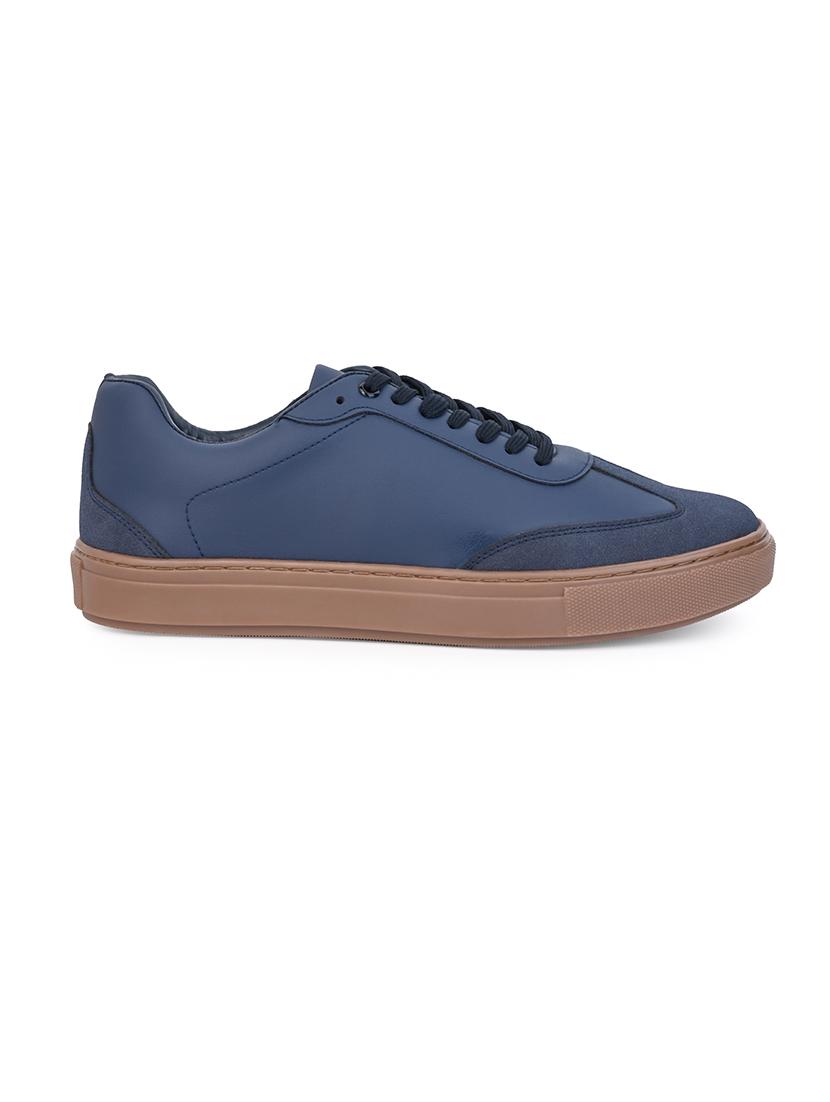 men blue lace up sneakers - 21682546 - Standard Image - 3
