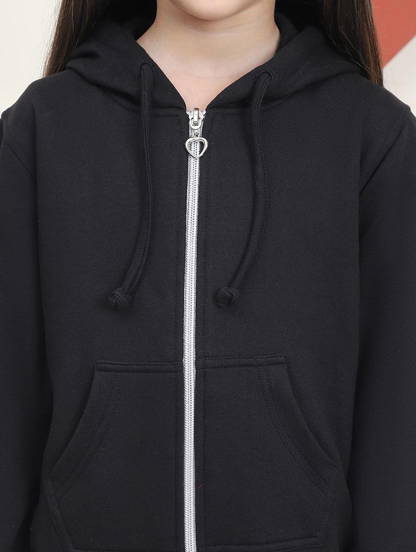 girls solid hooded sweatshirt - 21682865 - Standard Image - 5