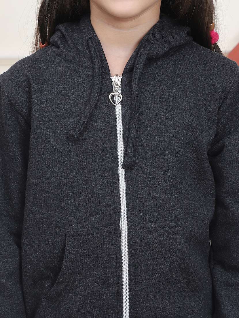 girls long sleeves plain sweatshirt - 21682866 - Standard Image - 5