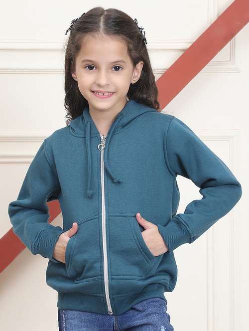 girls long sleeves plain sweatshirt - 21682869 - Standard Image - 0