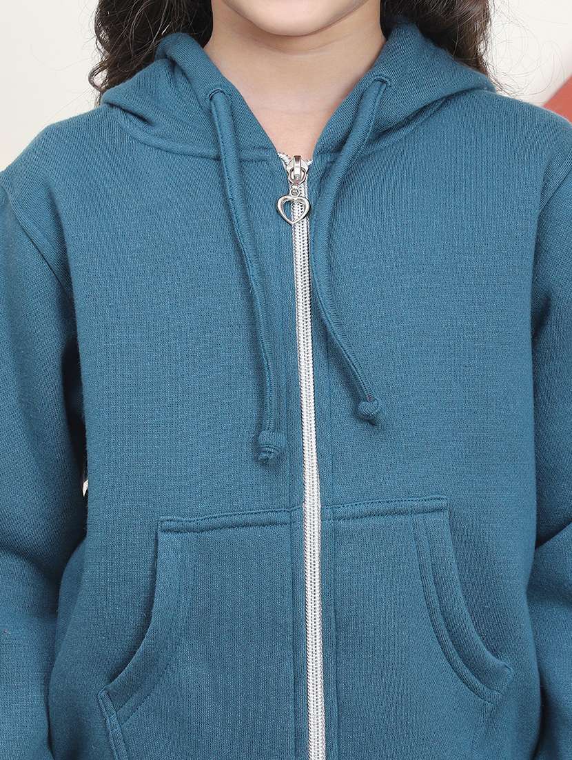 girls long sleeves plain sweatshirt - 21682869 - Standard Image - 5
