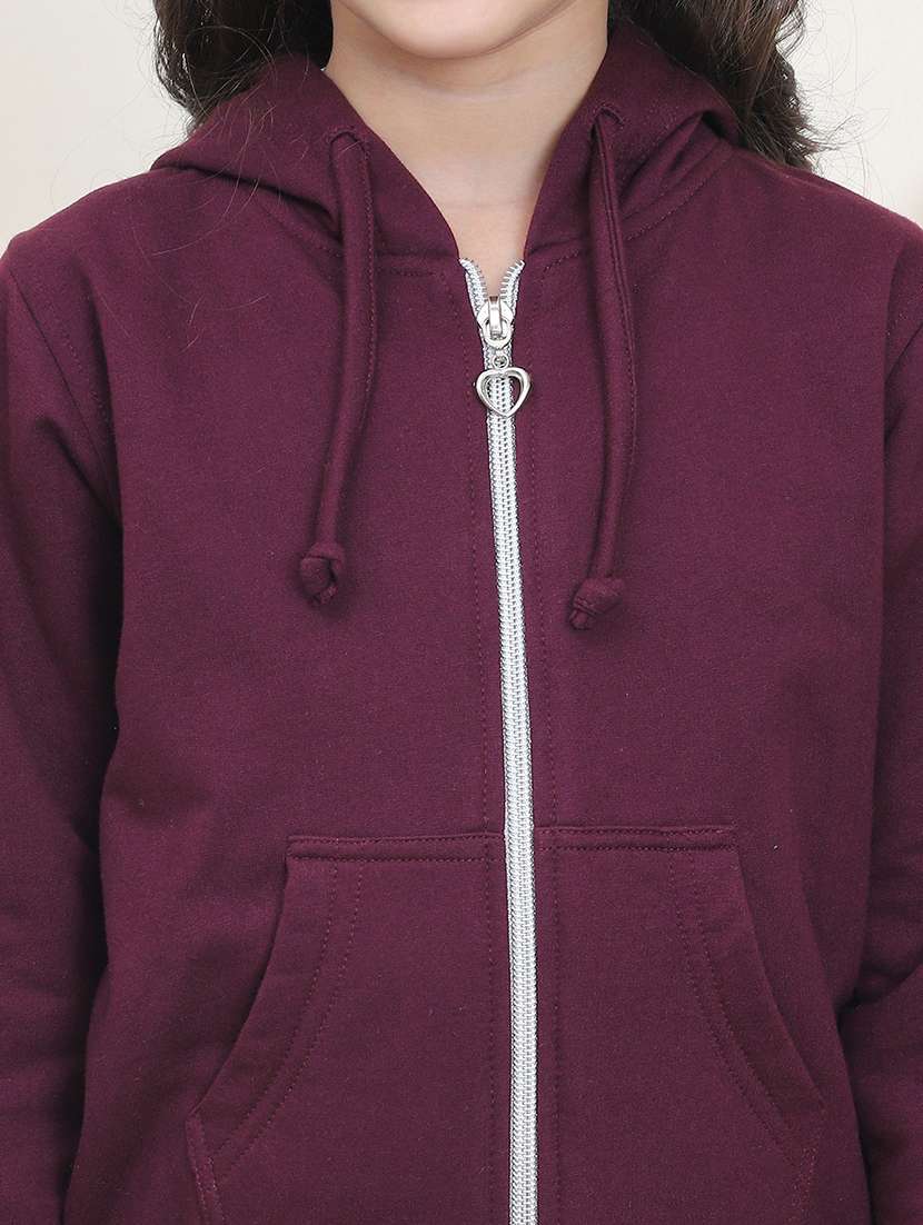 girls long sleeves plain sweatshirt - 21682870 - Standard Image - 5